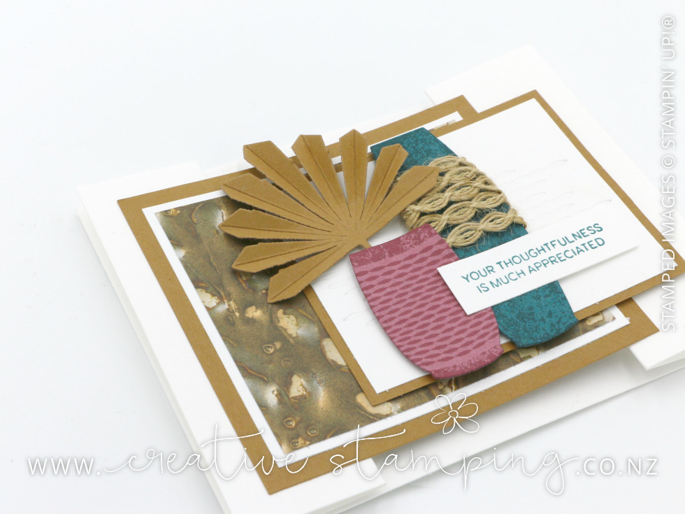 Earthen Elegance Interlocking Gatefold Thank You Card