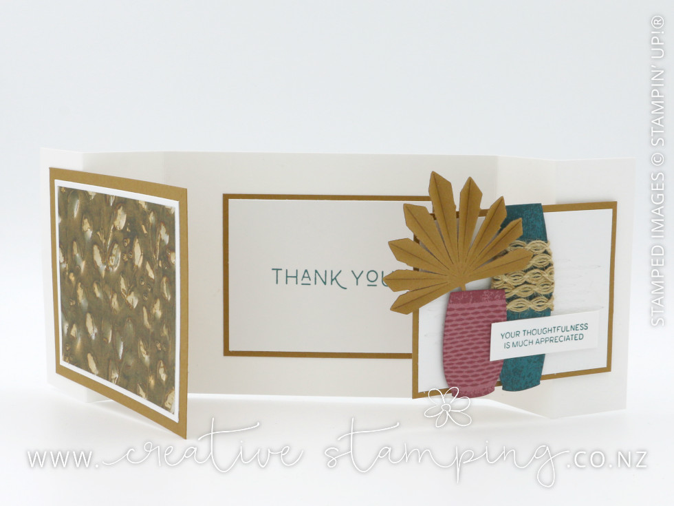 Earthen Elegance Interlocking Gatefold Thank You Card