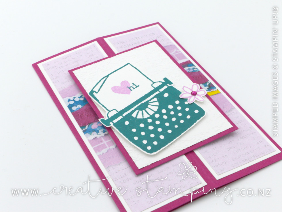 Just My Type Swinging Easel Card Just My Type Swinging Easel Card