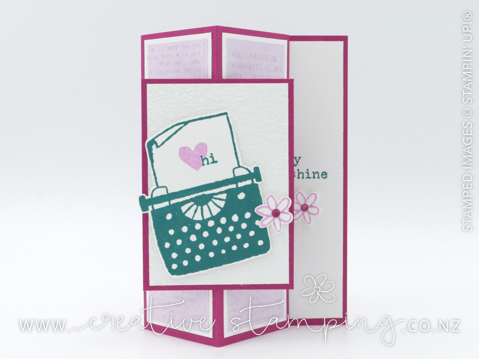 Just My Type Swinging Easel Card Just My Type Swinging Easel Card