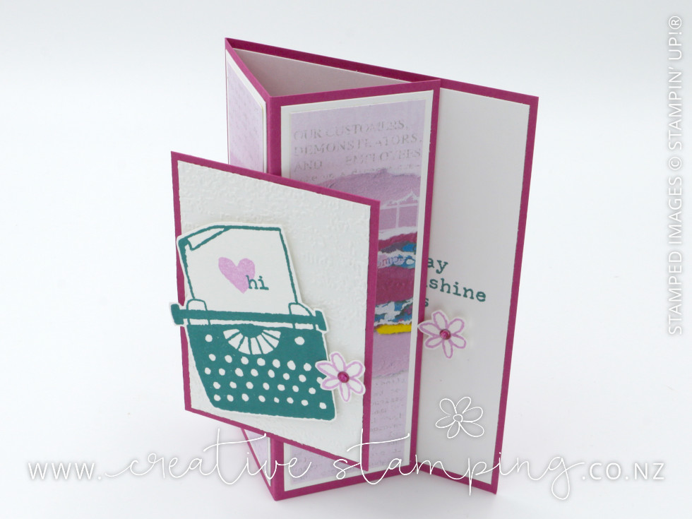 Just My Type Swinging Easel Card Just My Type Swinging Easel Card