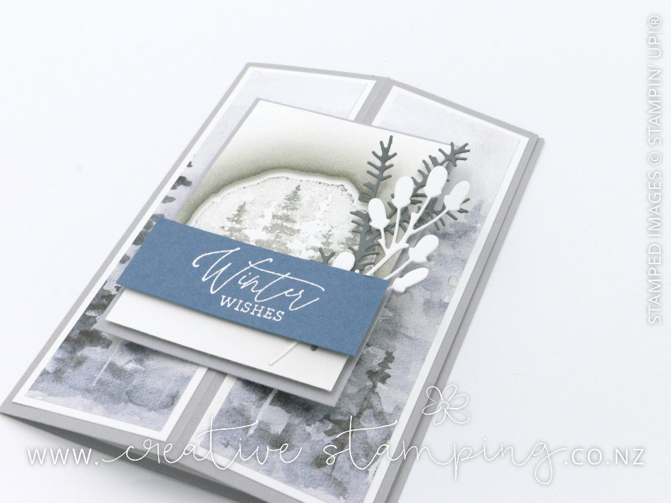 Winter Meadow Swinging Easel Card Winter Meadow Swinging Easel Card