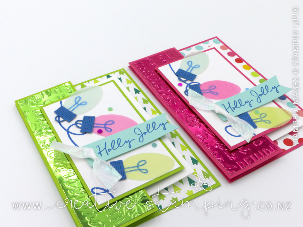 Merry & Bright Double-Decker Pop-Out Christmas Card Merry & Bright Double-Decker Pop-Out Christmas Card