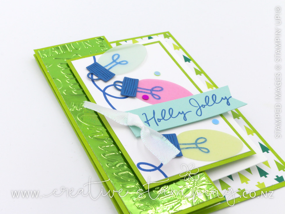 Merry & Bright Double-Decker Pop-Out Christmas Card Merry & Bright Double-Decker Pop-Out Christmas Card