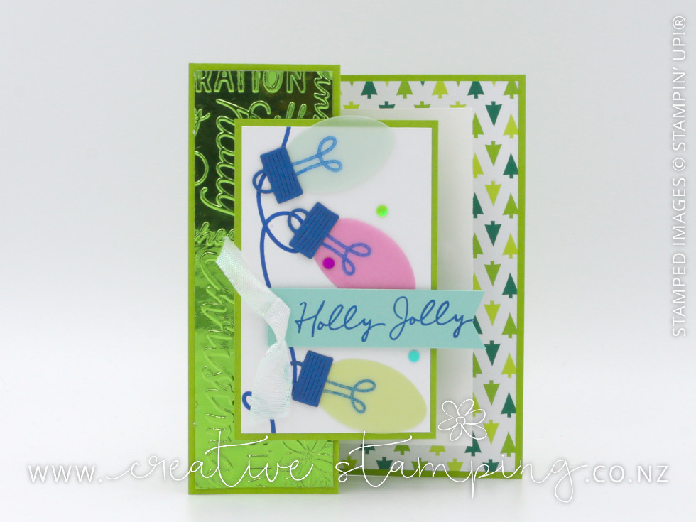 Merry & Bright Double-Decker Pop-Out Christmas Card Merry & Bright Double-Decker Pop-Out Christmas Card