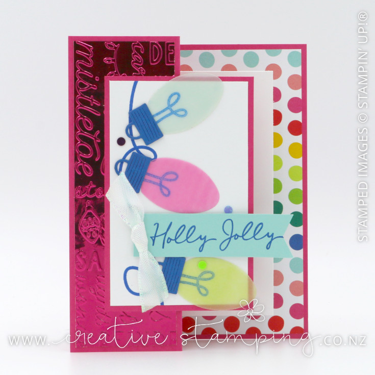 Merry & Bright Double-Decker Pop-Out Christmas Card