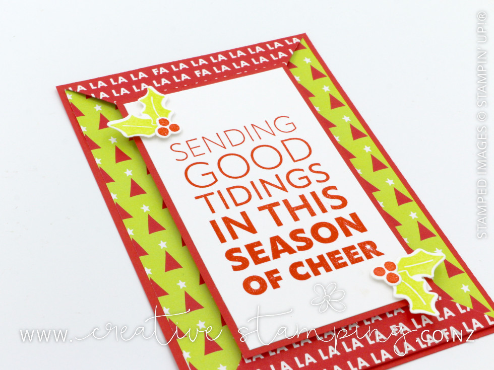 Joy to You Double-Point Fun Fold Christmas Card Joy to You Double-Point Fun Fold Christmas Card