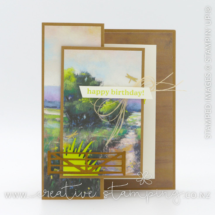 Meandering Meadows Double-Decker Pop-Out Birthday Card