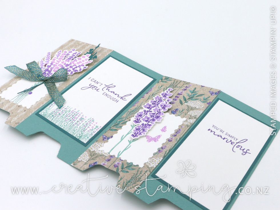 Perennial Lavender Divider Screen Card