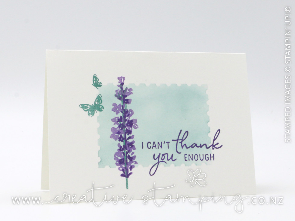 Painted Lavender Thank You Note Card Painted Lavender Thank You Note Card
