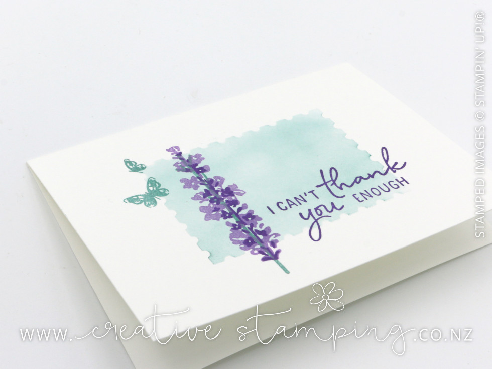 Painted Lavender Thank You Note Card Painted Lavender Thank You Note Card