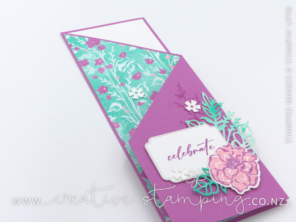 Unbounded Beauty Z-Fold Slimline Birthday Card