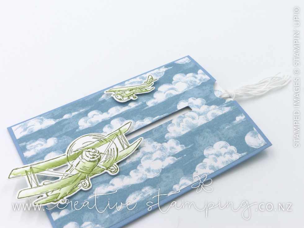 Adventurous Sky Aeroplane Slider Birthday Card