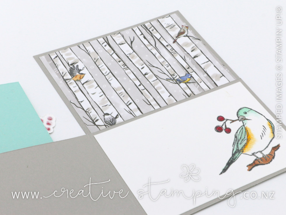 Winterly Tree Tops Dutch Door Thank You Card