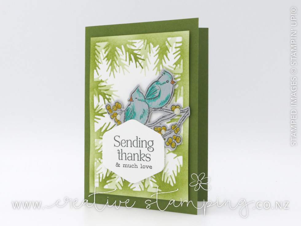 Winterly Tree Tops Thank You Card Winterly Tree Tops Thank You Card
