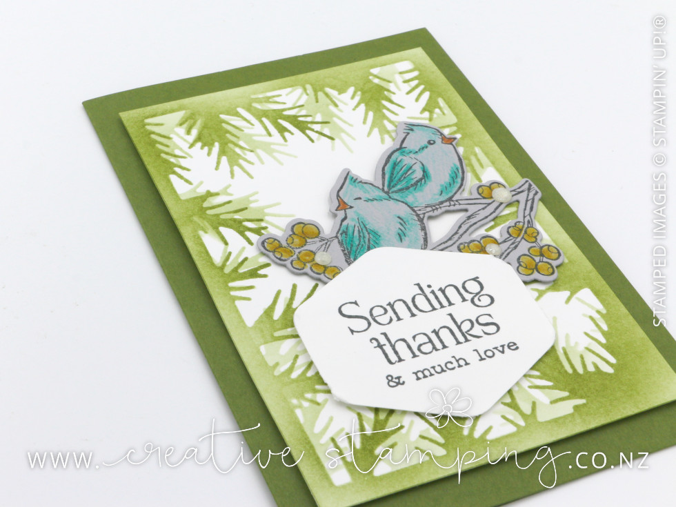 Winterly Tree Tops Thank You Card Winterly Tree Tops Thank You Card
