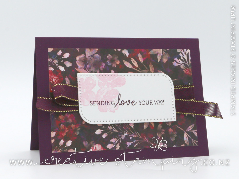 Regal Winter Floral Sympathy Card