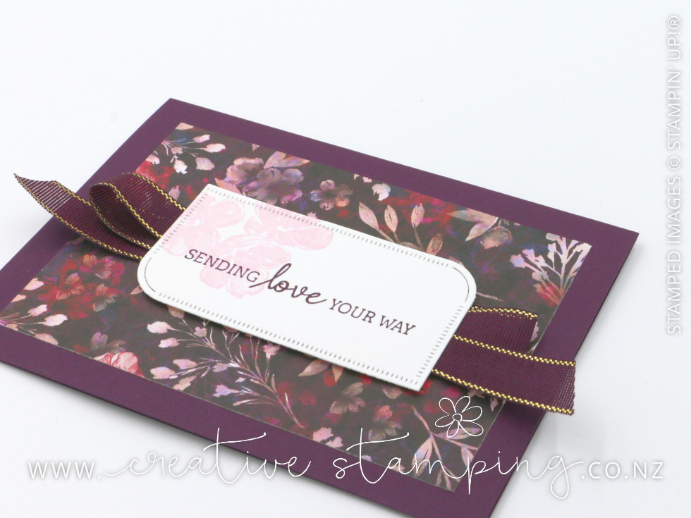 Regal Winter Floral Sympathy Card