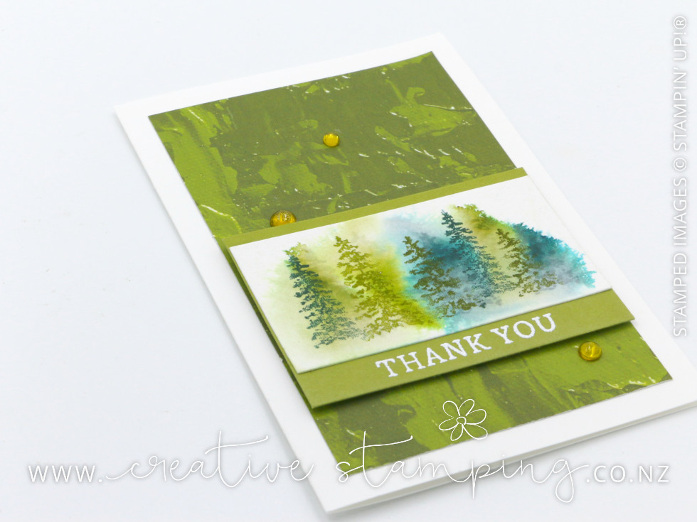 Peaceful Evergreens Thank You Card Peaceful Evergreens Thank You Card