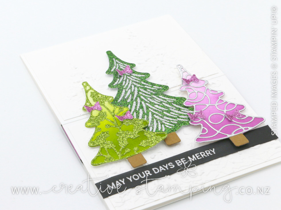 Decorative Trees Easel Christmas Card Decorative Trees Easel Christmas Card