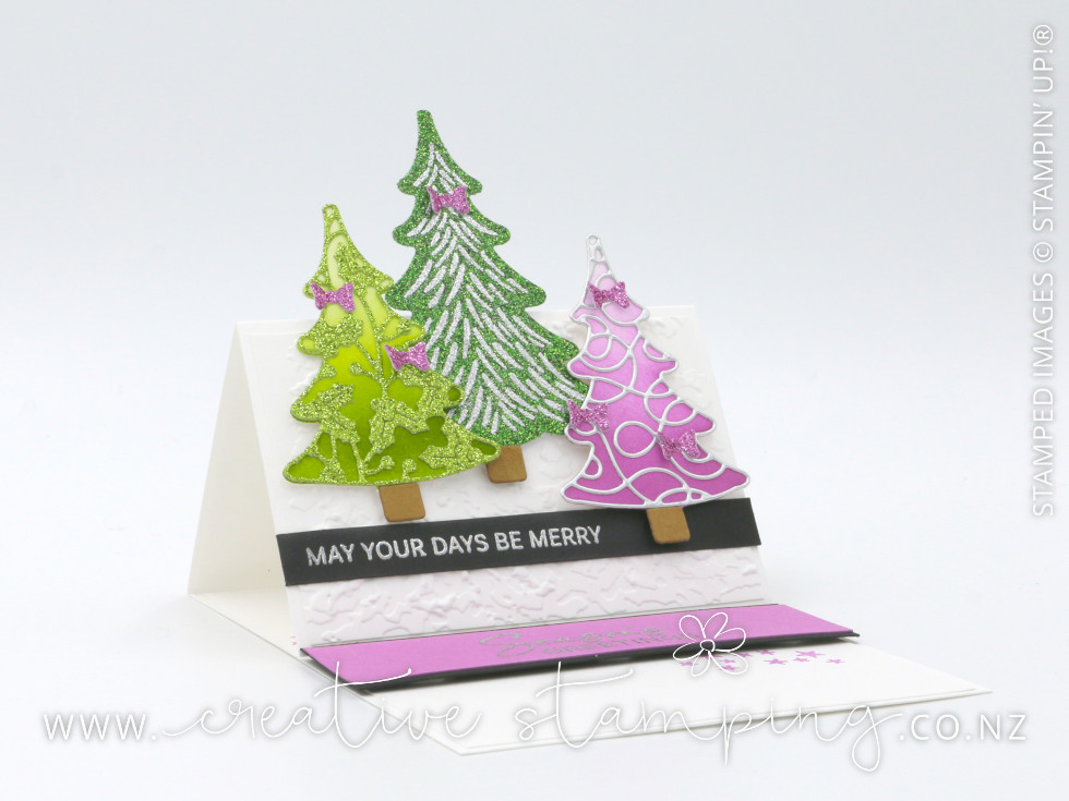 Decorative Trees Easel Christmas Card Decorative Trees Easel Christmas Card