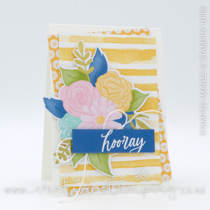 Painted Stripes Birthday Card