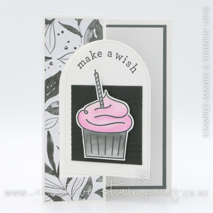 Arched Wishes Front-Flip Birthday Card