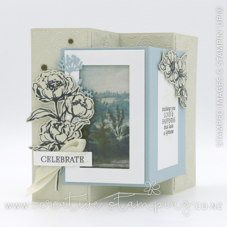 Beautiful Gallery Multi-Panel Fun-Fold Wedding Card