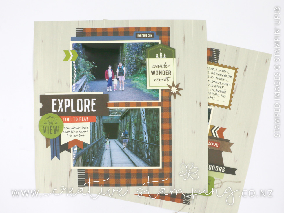 Weekend Adventures Scrapbooking Layout