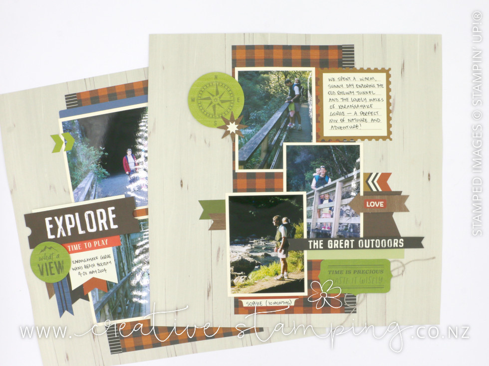 Weekend Adventures Scrapbooking Layout
