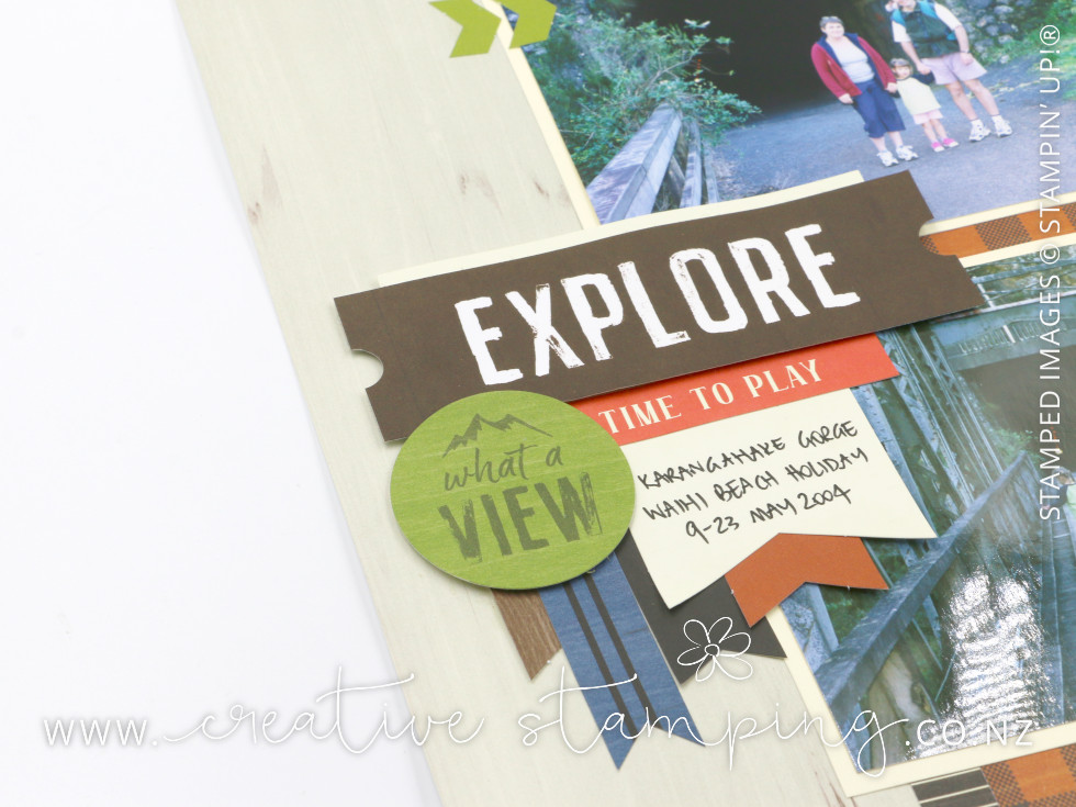 Weekend Adventures Scrapbooking Layout
