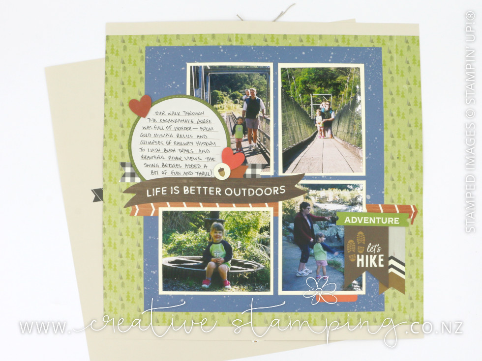 Weekend Adventures Scrapbooking Layout