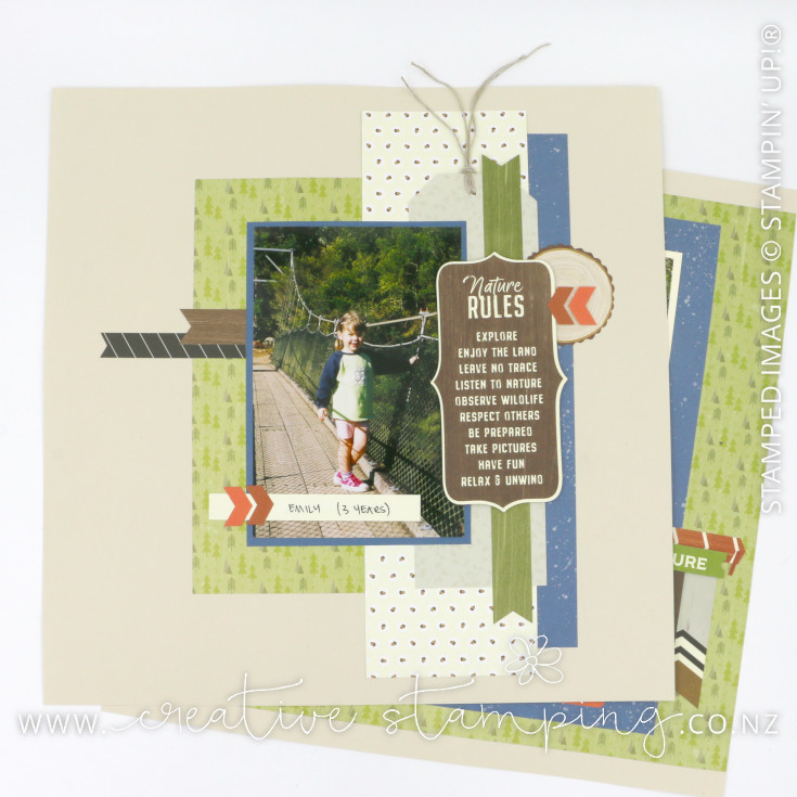 Weekend Adventures Scrapbooking Layout