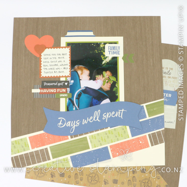 Weekend Adventures Scrapbooking Layout