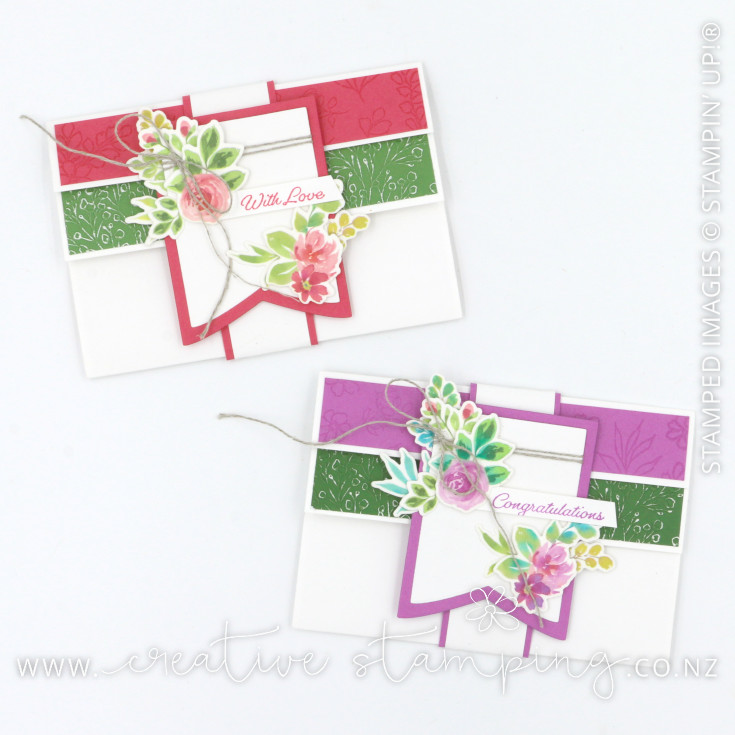 Extraordinary Flora Fancy Fold Card with Belly Band