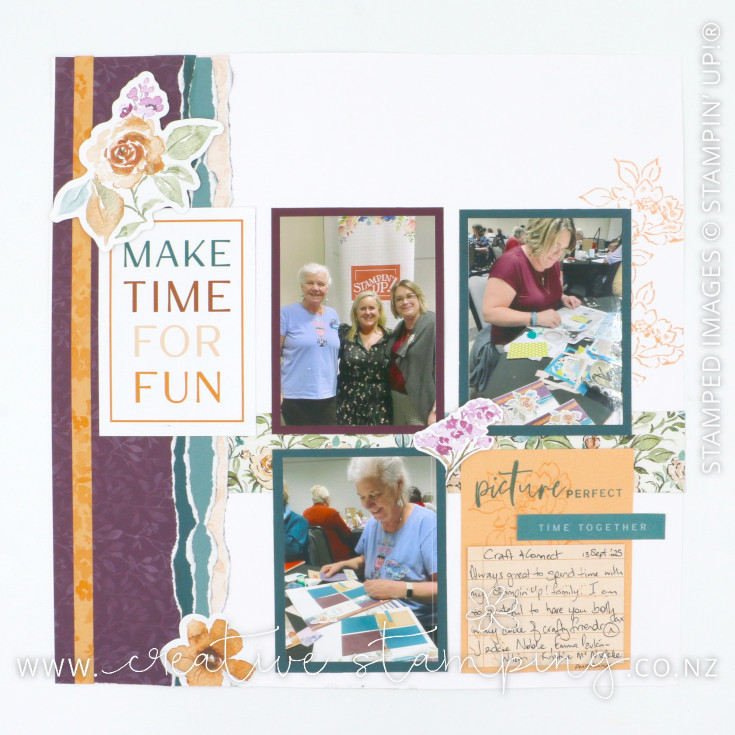 Lovely Florals Scrapbooking Layout