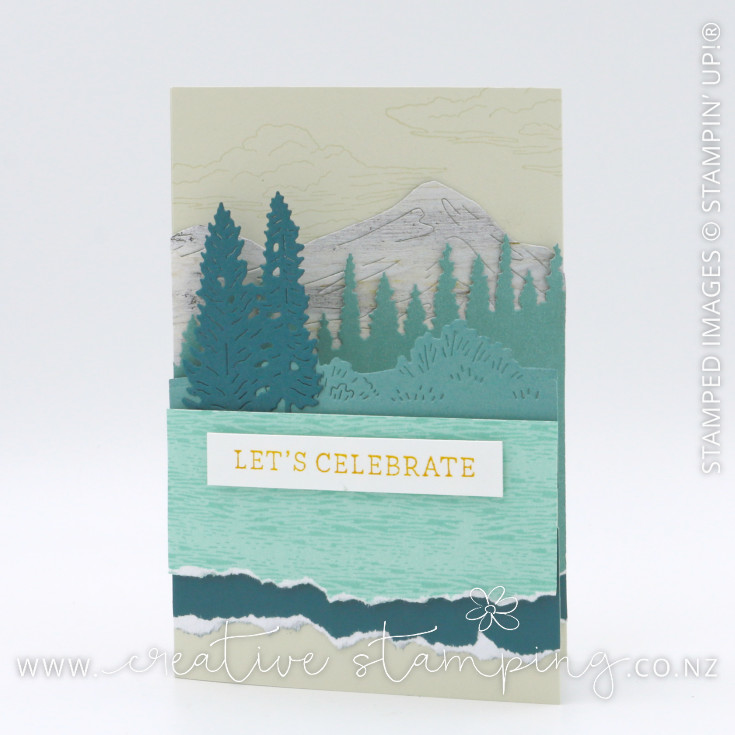 Scenic Adventure Tri-Fold Dutch-Door Masculine Birthday Card