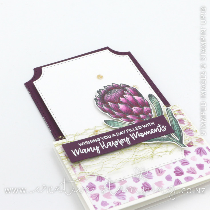 Petal Arrangements Tri-Fold Birthday Card