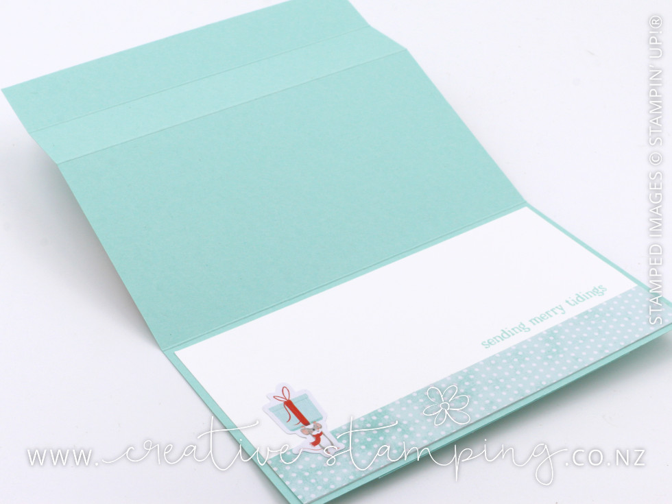 Jolly Delivery Centre-Step Christmas Card