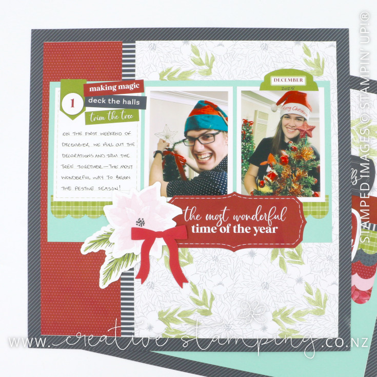 Keeping Traditions Scrapbooking Layout