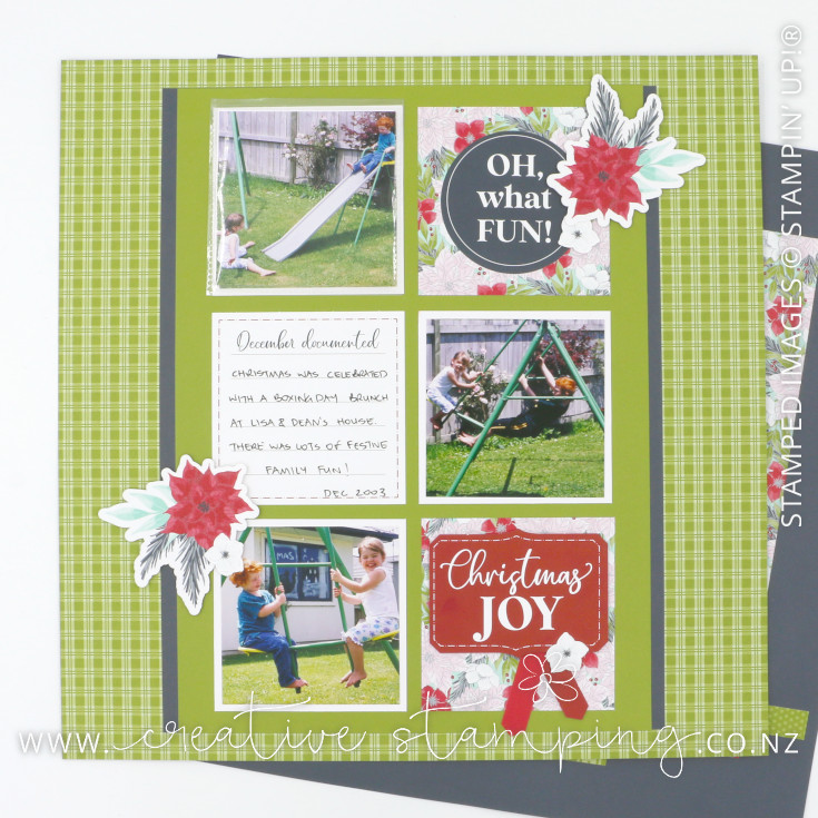 Keeping Traditions Scrapbooking Layout
