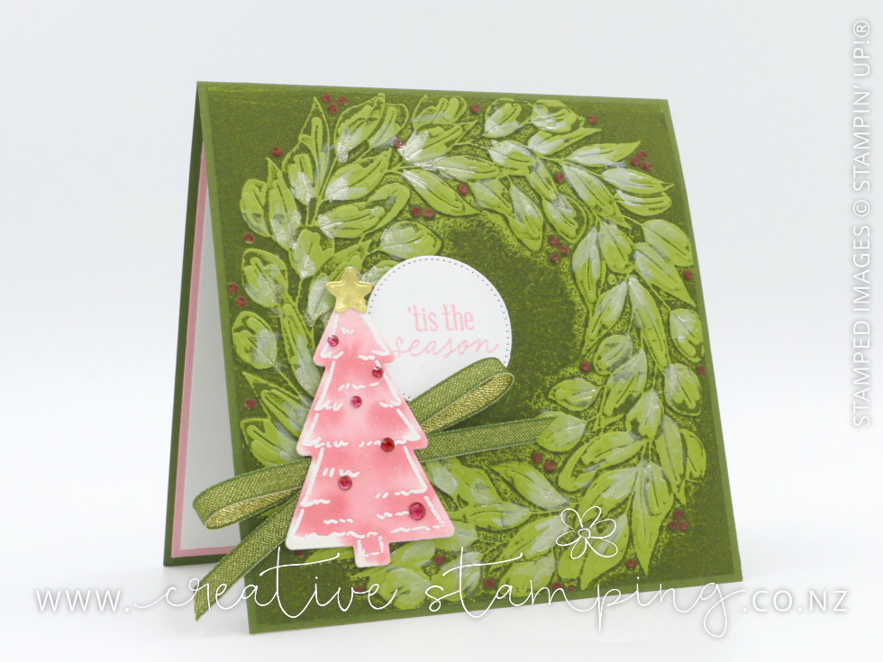 Traditional Wreath Oversized Christmas Card