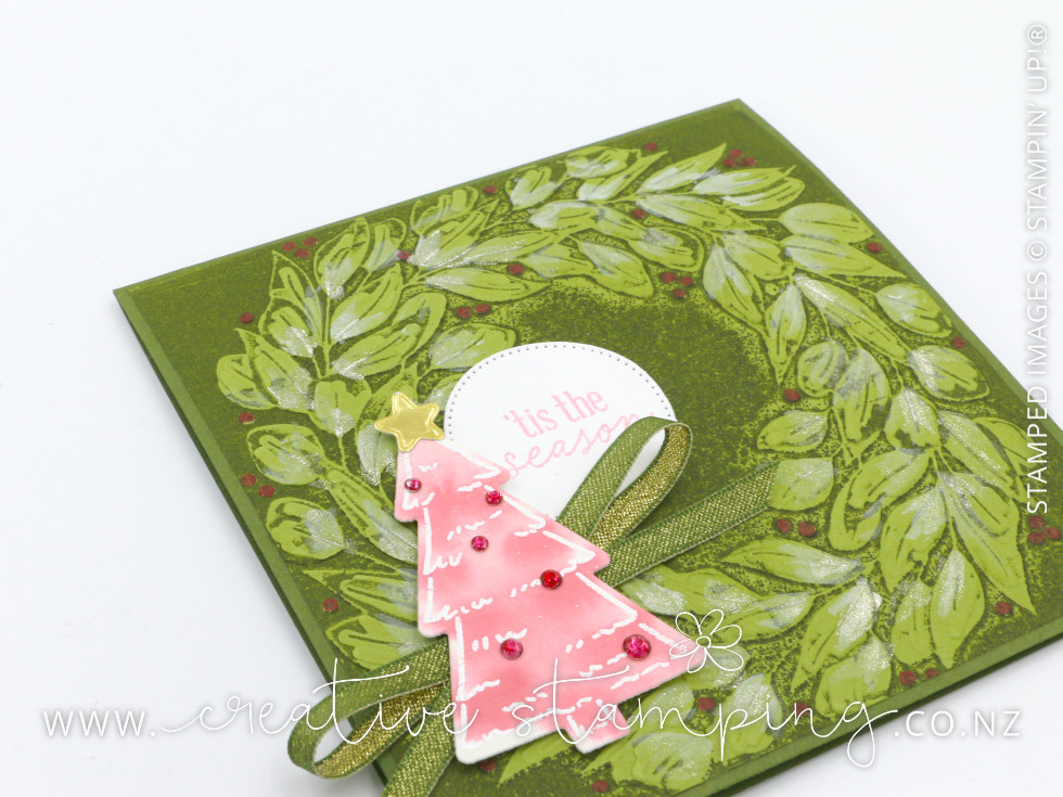 Traditional Wreath Oversized Christmas Card