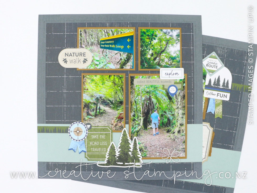 Exploring Nature Scrapbooking Layout