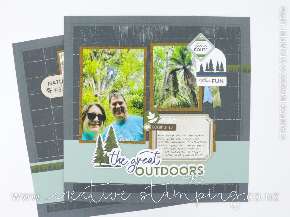 Exploring Nature Scrapbooking Layout