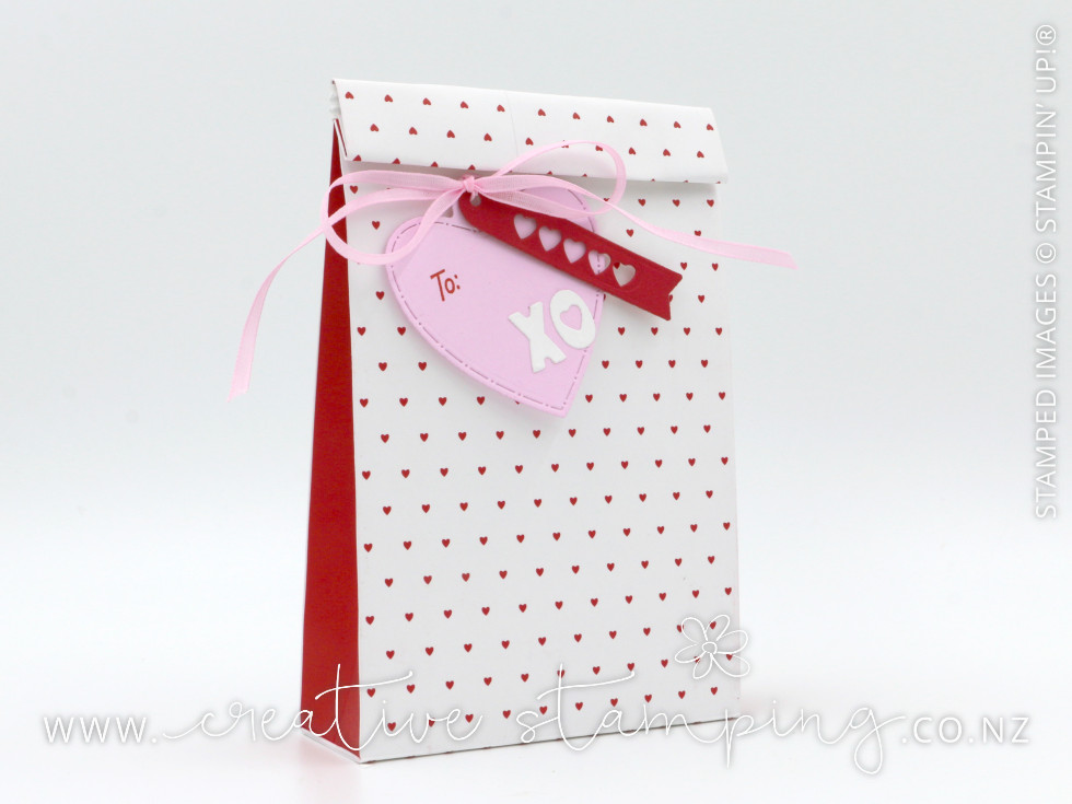 Hearts Gusseted Treat Bag Guest Gifts