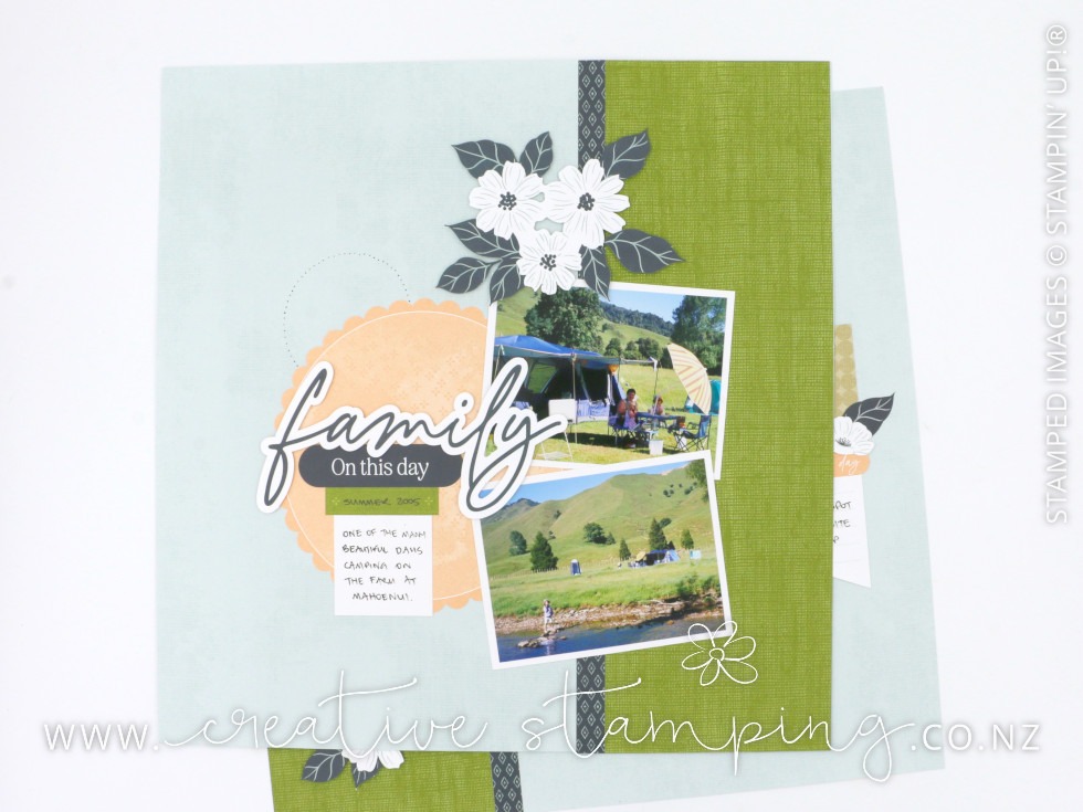 Currently Loving Scrapbooking Layout