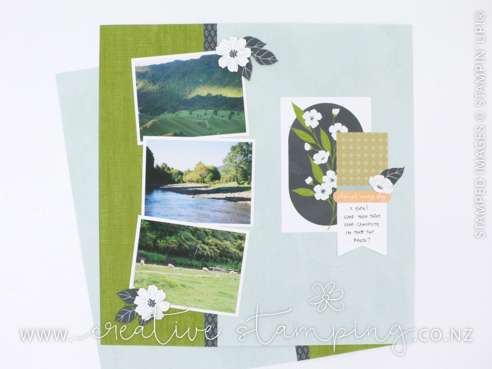 Currently Loving Scrapbooking Layout