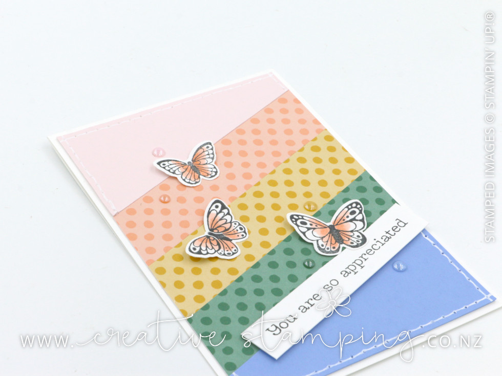 All Aflutter In Color Appreciation Card