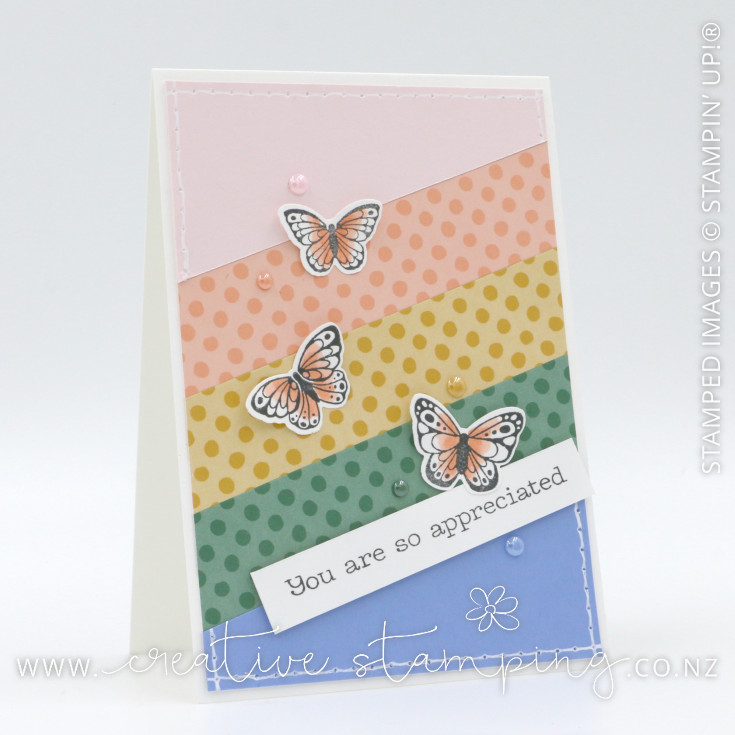 All Aflutter In Color Appreciation Card